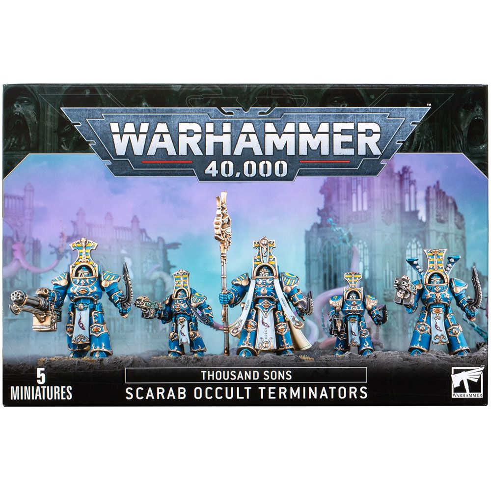 

Набор миниатюр Warhammer Games Workshop, Thousand Sons: Scarab Occult Terminators