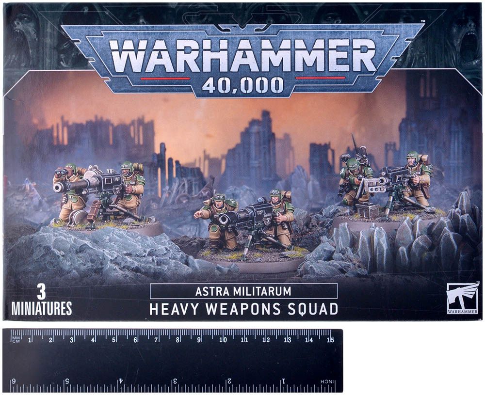 Набор миниатюр Warhammer Games Workshop Astra Militarum: Heavy Weapons Squad 47-19 - фото 2