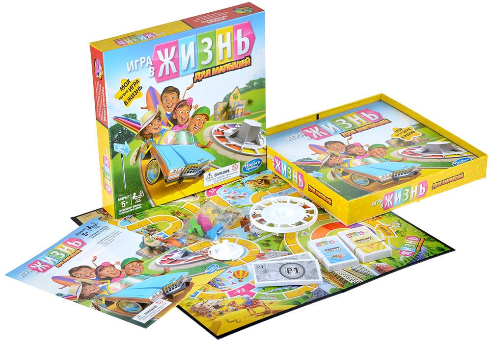 Настольная игра Hasbro Игра в жизнь: Для малышей E6678121 - фото 4