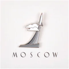 Металлический значок "Ракета"