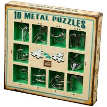 Набор головоломок 10 Metal Puzzles, зелёный