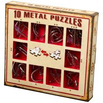Набор головоломок 10 Metal Puzzles, красный