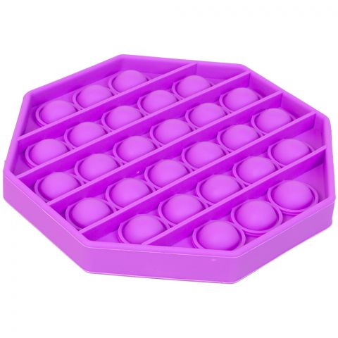 Игрушка-антистресс Pop It Восьмиугольник (фиолетовая)