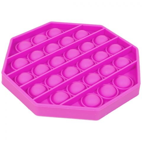 Игрушка-антистресс Pop It Восьмиугольник (розовая)