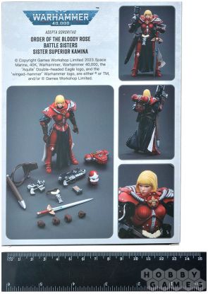 Warhammer 40K Adepta Sororitas Battle Sisters Order of The Bloody Rose Sister Superior Kamina 1/18 Scale Figure