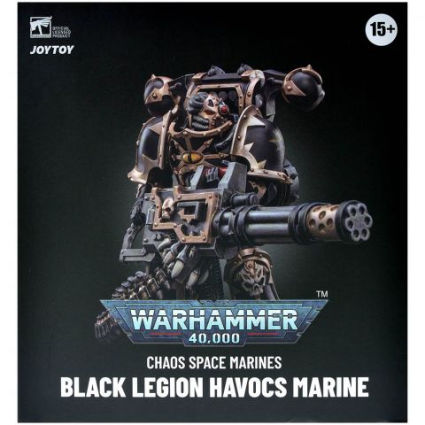 Фигурка JoyToy. Warhammer 40,000: Chaos Space Marines Black Legion Havocs Marine 03