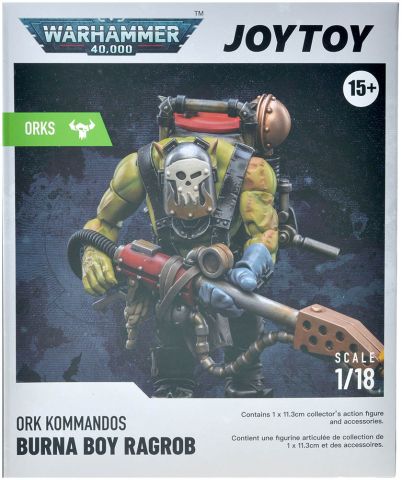 Фигурка JoyToy. Warhammer 40,000: Ork Kommandos Burna Boy Ragrob