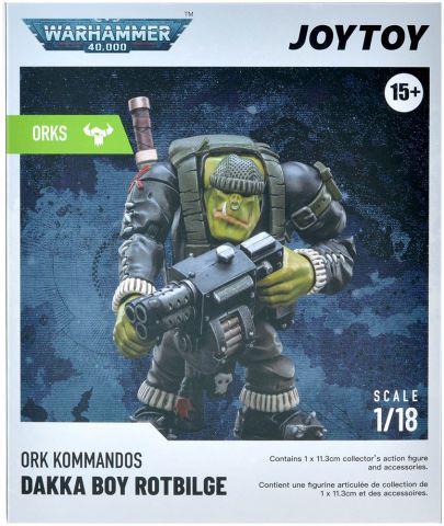 Фигурка JoyToy. Warhammer 40,000: Ork Kommandos Dakka Boy Rotbilge