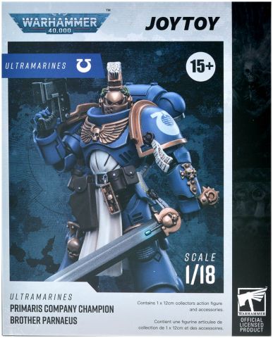 Фигурка JoyToy. Warhammer 40,000: Ultramarines Primaris Company Champion Brother Parnaeus