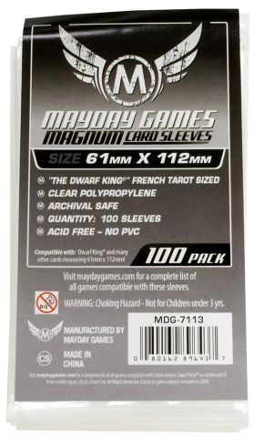 Протекторы Mayday (100 шт., 61x112 мм): стандарт прозрачные