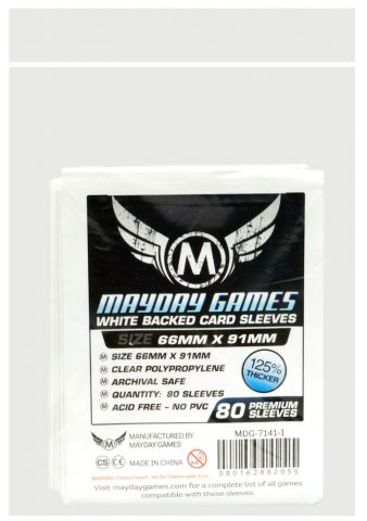 Протекторы Mayday (80 шт., 66x91 мм): стандарт белые