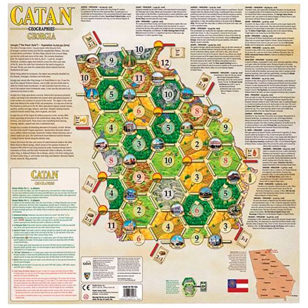 Дополнение Mayfair Games Catan Geographies: Georgia (6 pack) CN3527