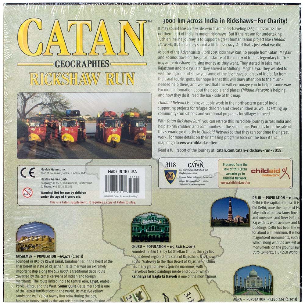 Дополнение Mayfair Games Catan Geographies: Rickshaw Run CN3118