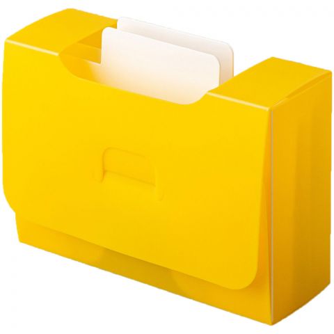 Картотека UniqCardFile Standart (жёлтая, 30 мм, 45+ карт)