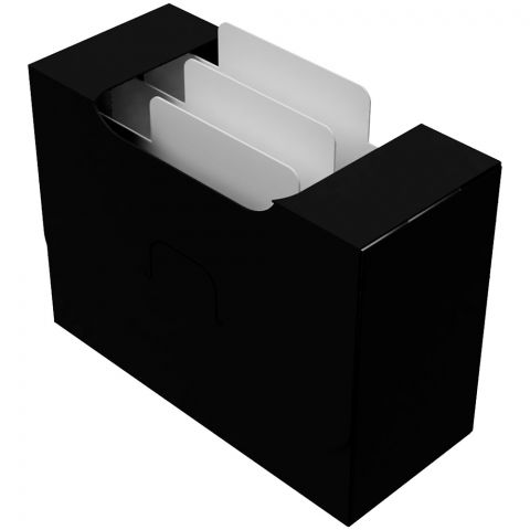 Картотека UniqCardFile Standart (чёрная, 40 мм, 60+ карт)