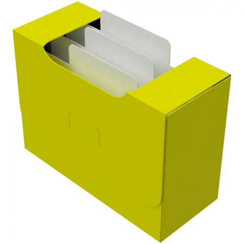 Картотека UniqCardFile Standart (жёлтая, 40 мм, 60+ карт) (2021)
