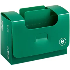 Картотека UniqCardFile Standart (зелёная, 40 мм, 60+ карт)