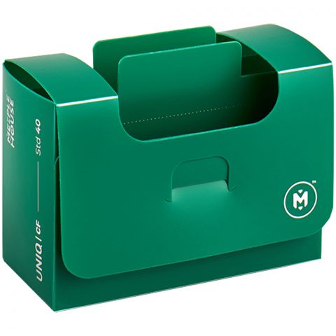 Картотека UniqCardFile Standart (зелёная, 40 мм, 60+ карт)