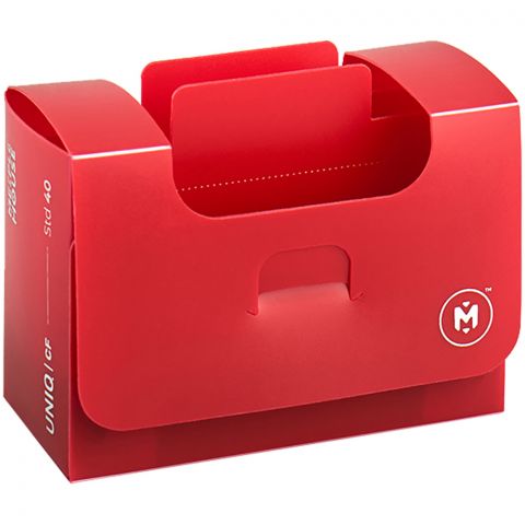 Картотека UniqCardFile Standart (красная, 40 мм, 60+ карт)