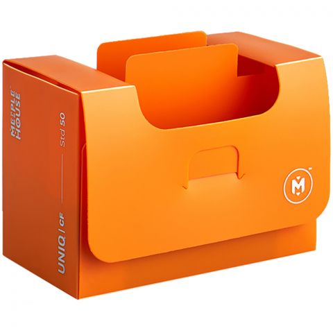 Картотека UniqCardFile Standart (оранжевая, 50 мм, 100+ карт)