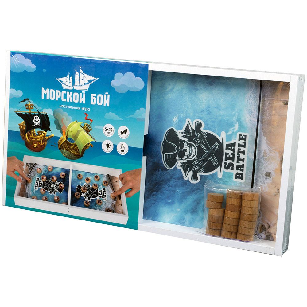 

Настольная игра МегаТойс, Деревянный морской бой