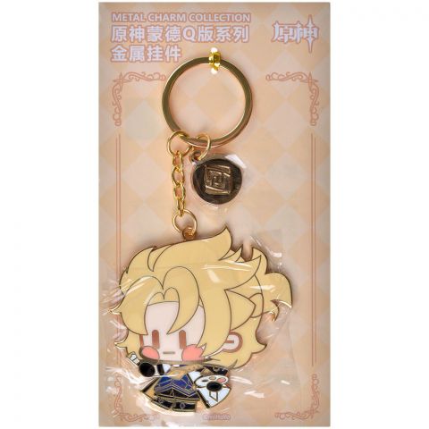 Брелок металлический Genshin Impact Chibi: Альбедо