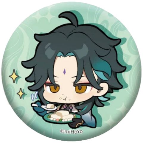 Значок Genshin Impact Chibi: Сяо