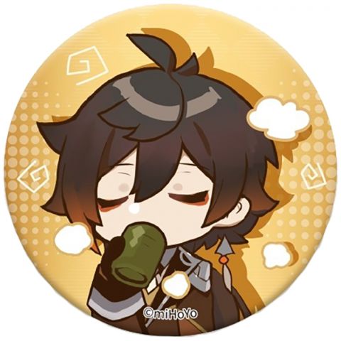 Значок Genshin Impact Chibi: Чжун Ли