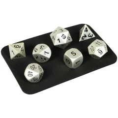 Набор металлических кубиков MTGTRADE, 7 шт. (белые)