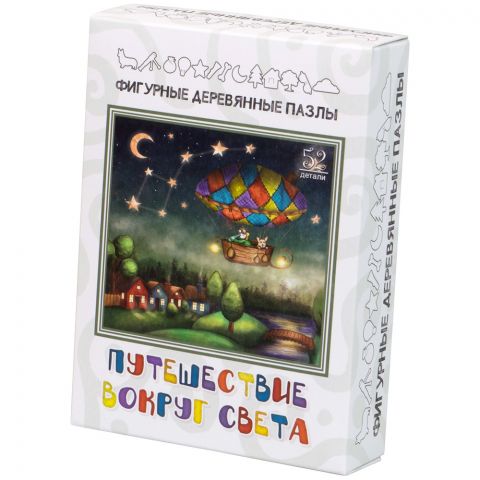 Фигурный деревянный пазл 