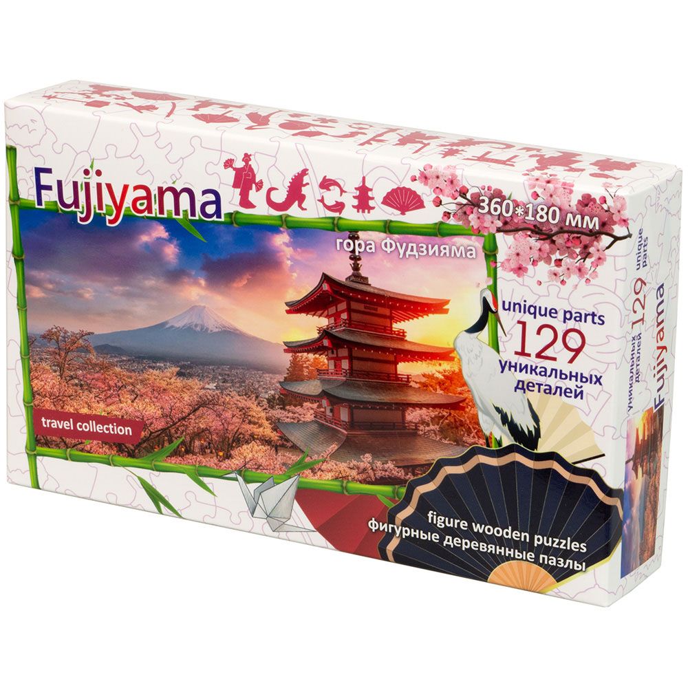 

Фигурный деревянный пазл "Travel Collection: гора Фудзияма"