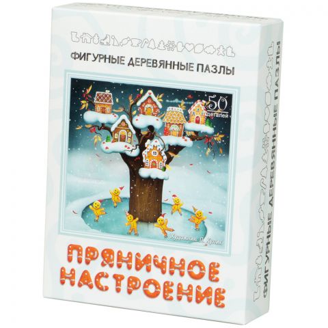 Фигурный деревянный пазл 
