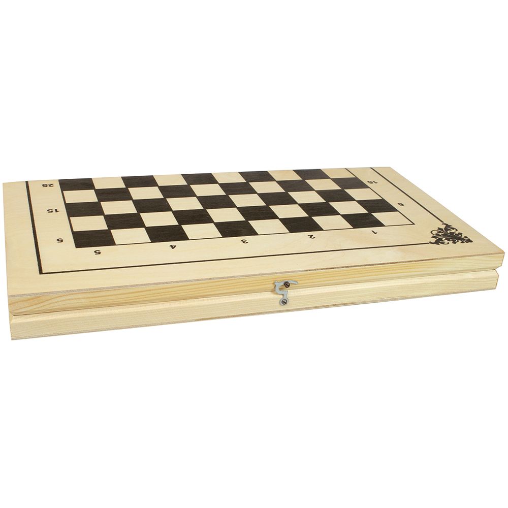 Нескучные Игры Стоклеточные деревянные шашки ШК-15