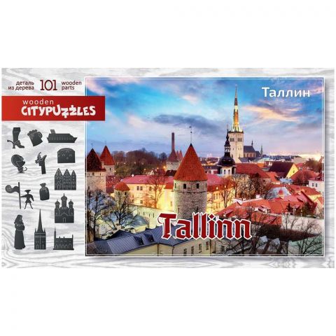 Пазл Wooden Citypuzzles: Таллин