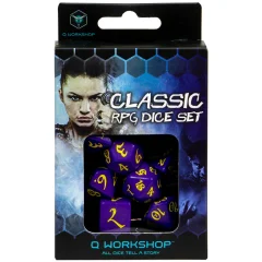 Набор кубиков Classic, 7шт., Purple/Yellow