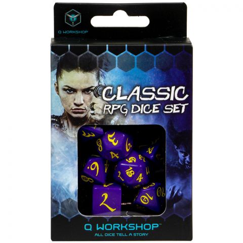 Набор кубиков Classic, 7шт., Purple/Yellow