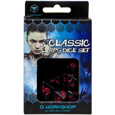 Набор кубиков Classic, 7шт., Black/Red