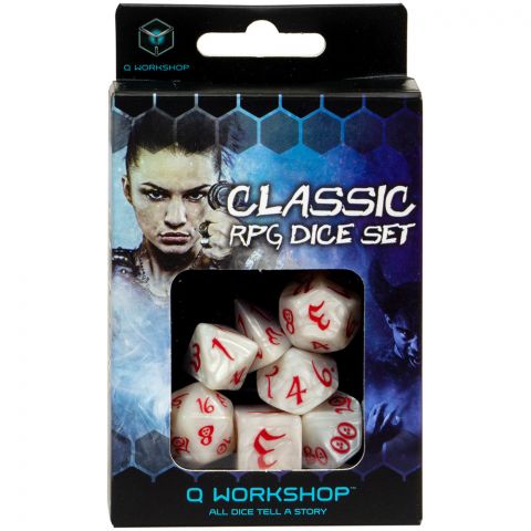 Набор кубиков Classic, 7шт., Pearl/Red