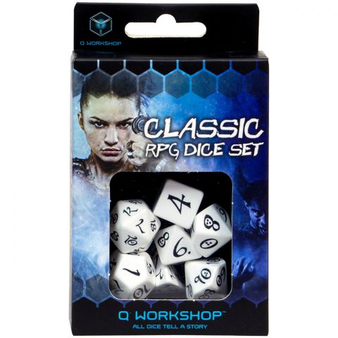 Набор кубиков Classic, 7шт., White/Black