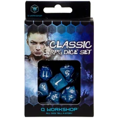 Набор кубиков Classic, 7шт., Cobalt/White