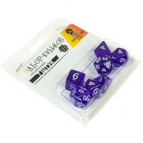 Набор кубиков для ролевых игр. Фиолетовые (прозрачные)