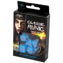 Набор кубиков Classic Runic, 7 шт., Blue/Red