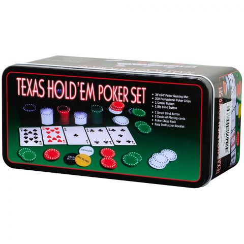 Набор для покера Holdem Light на 200 фишек с номиналом