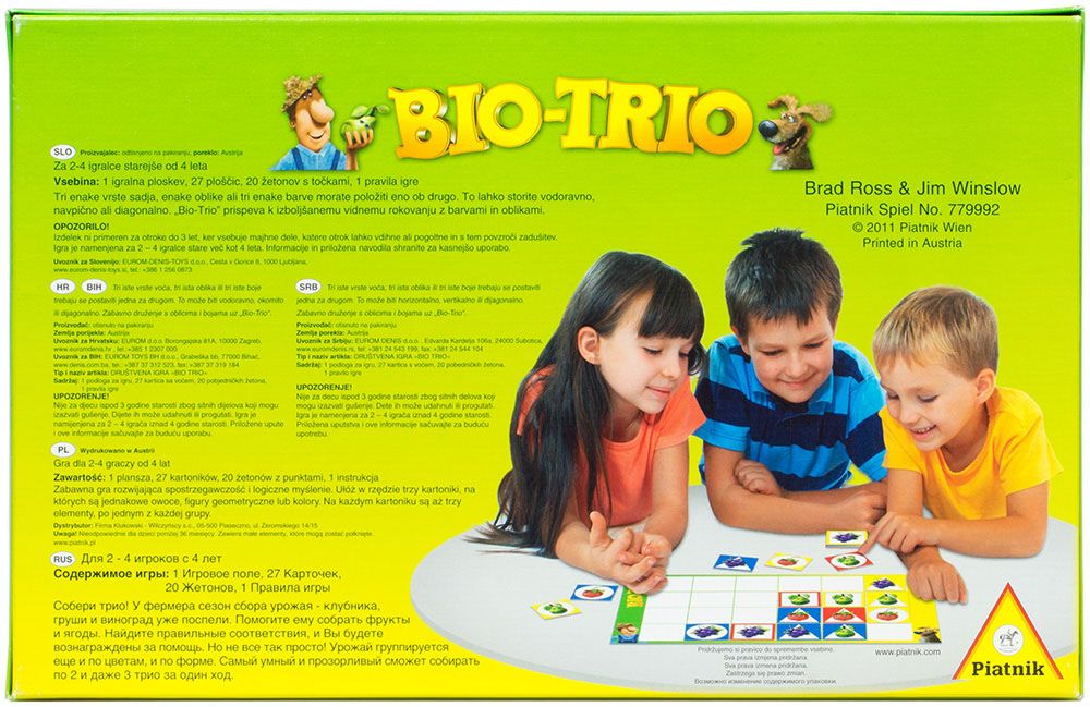 Настольная игра Piatnik Bio-Trio 779992 - фото 3