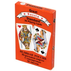 Игральные карты "Великая Россия" (36 листов)