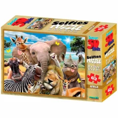 Пазл Super 3D "Африка селфи 2"