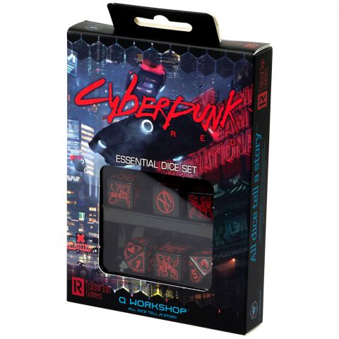 Набор кубиков Cyberpunk Red Essential, 6 шт.