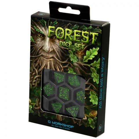 Набор кубиков Forest 3D, 7 шт., Green & black