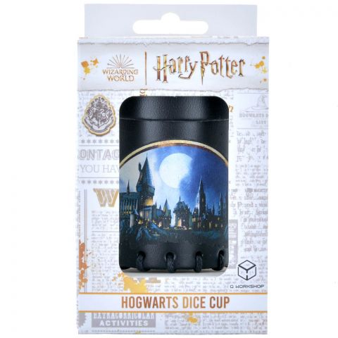 Стакан для кубиков Harry Potter: Hogwarts, чёрный, кожаный