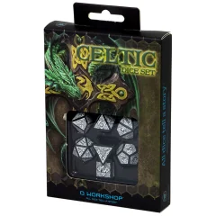 Набор кубиков Celtic 3D Revised, 7 шт., Black/White
